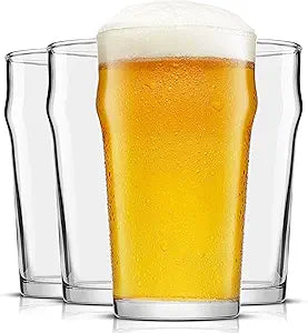 Grant 19oz Beer Pint Glasses Set of 4 for Craft Beer Lovers