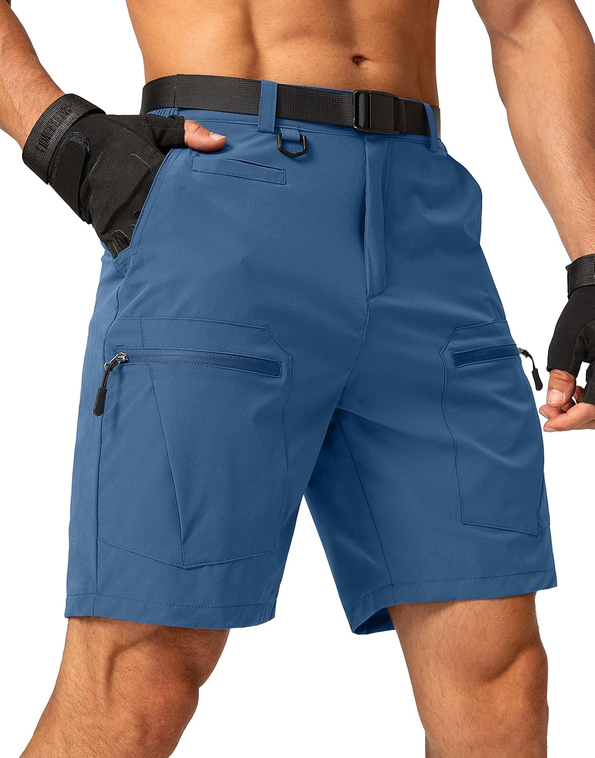 Men's Hiking Cargo Shorts Quick Dry Tactical Multi Pocket Gear