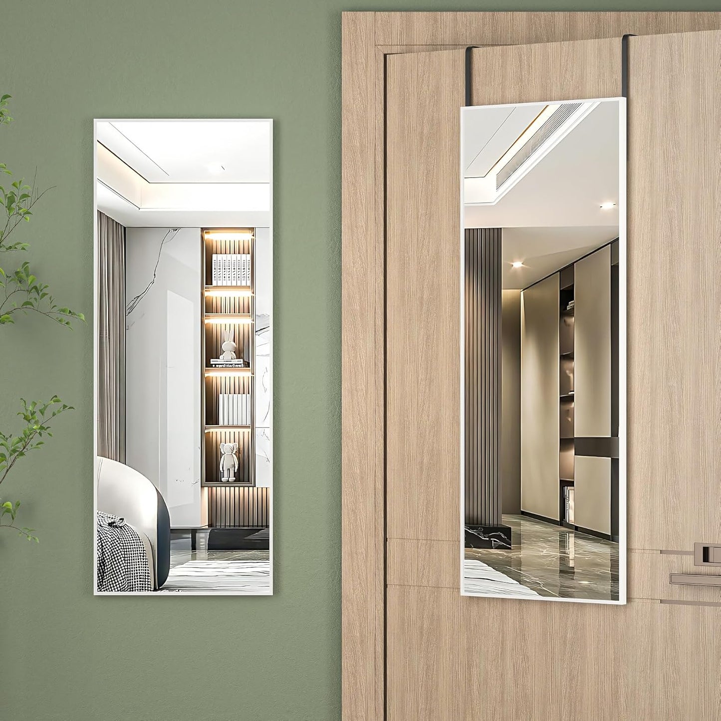 Hasipu Full Length Door Mirror 44x16 for Bedroom and Living Room
