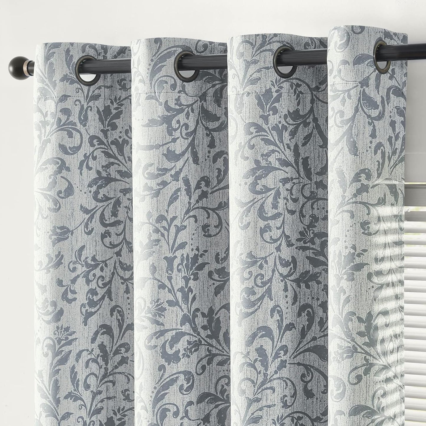 jinchan Blackout Curtains for Bedroom 63 Inch Length Panels