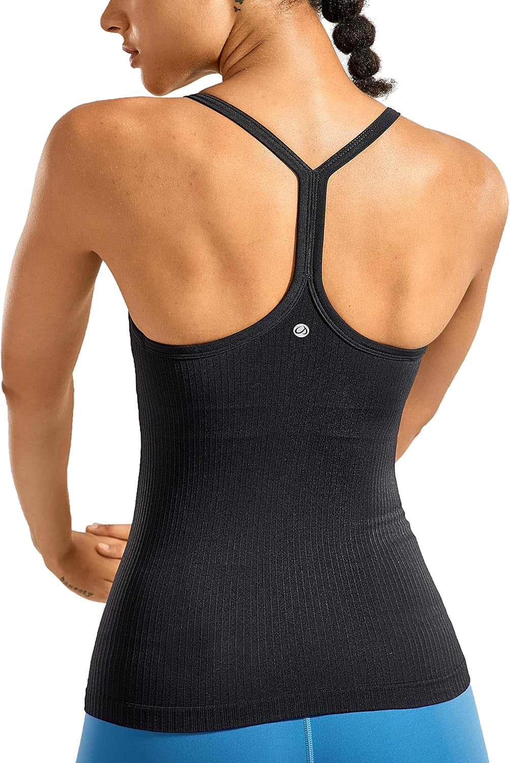 CRZ YOGA Seamless Sports Tank - Built-in Bra!