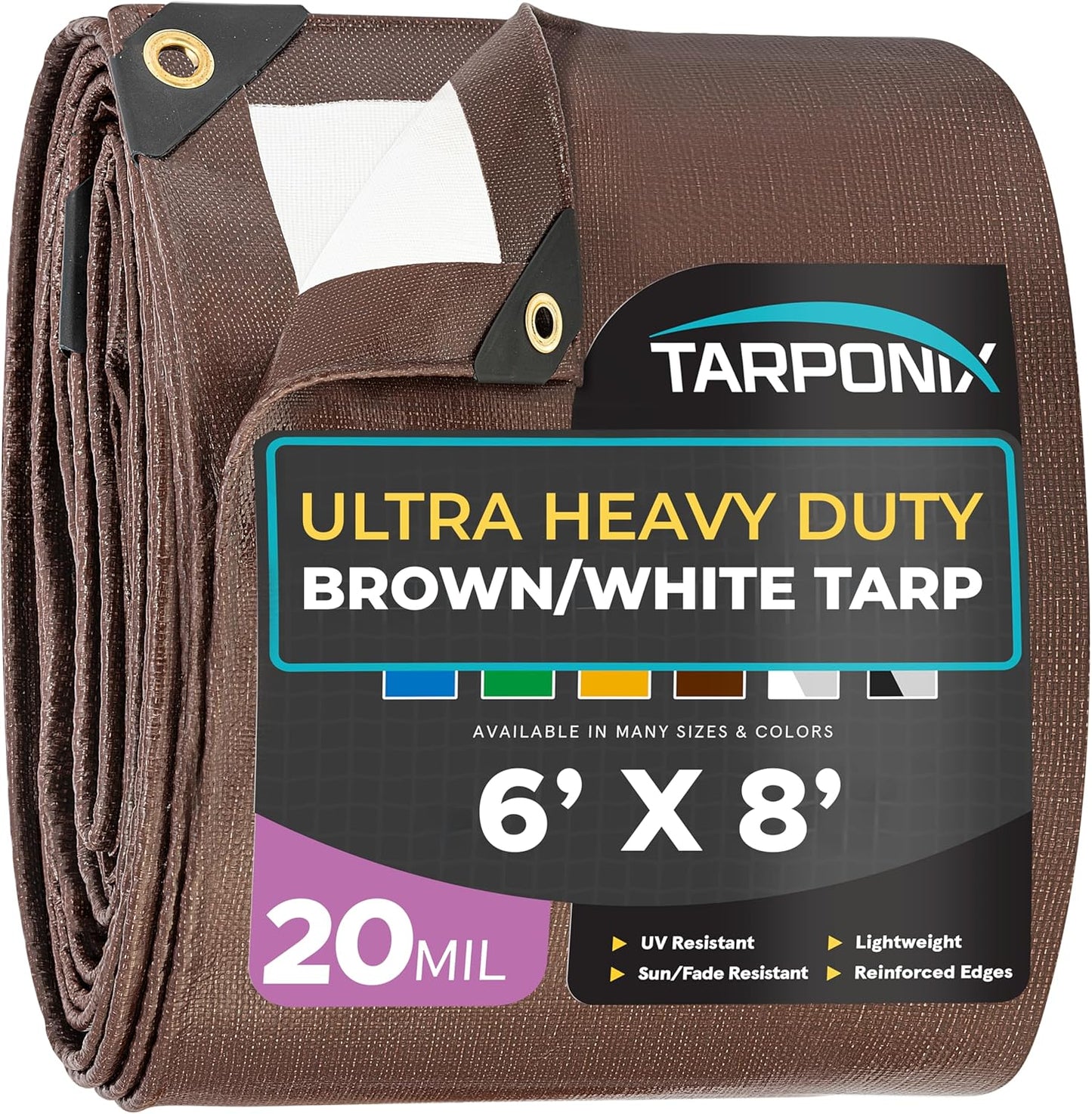 6ft x 8ft Ultra Heavy Duty Tarp for Camping and Outdoor Use