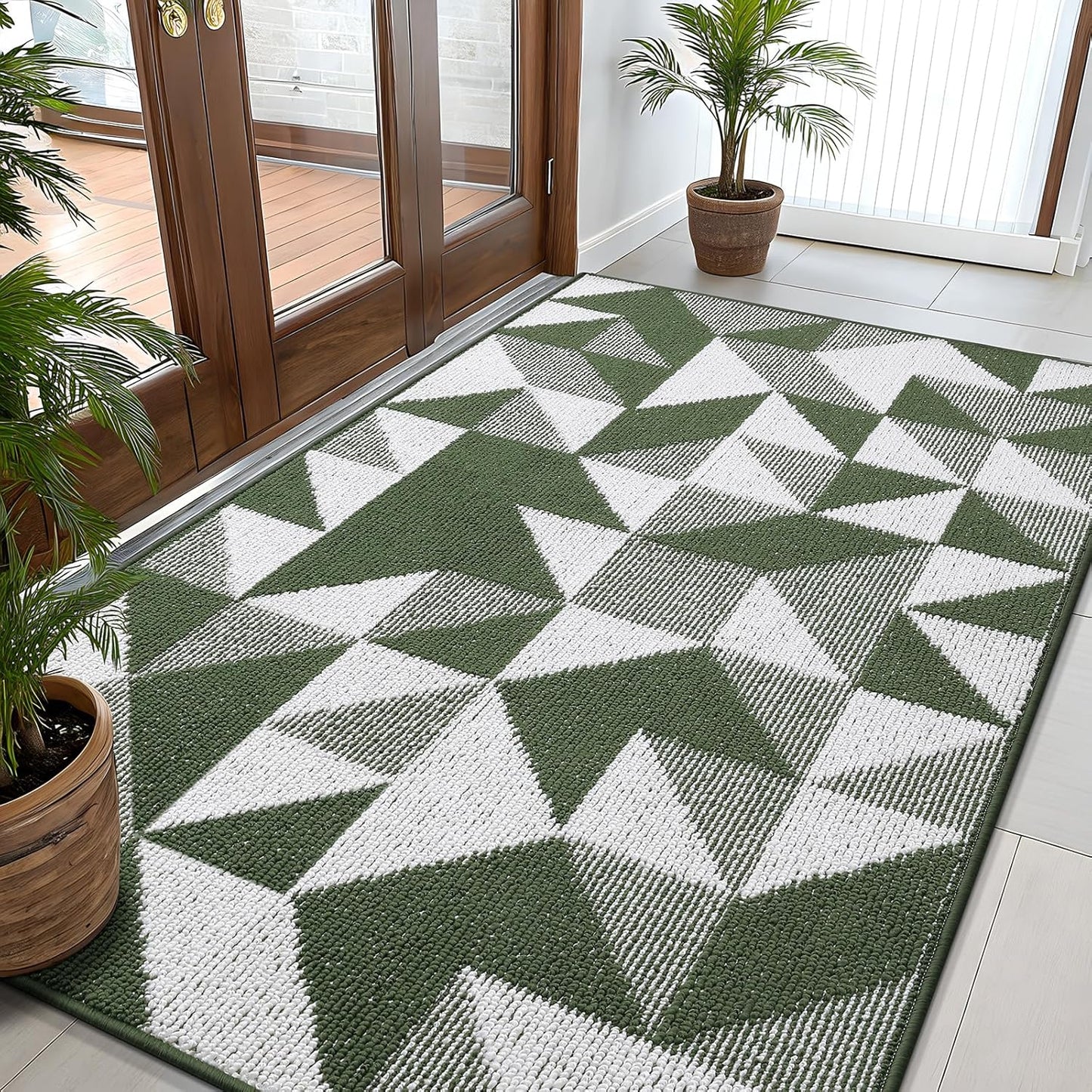 OLANLY Large Indoor Door Mat Washable 59x35 for Entryway
