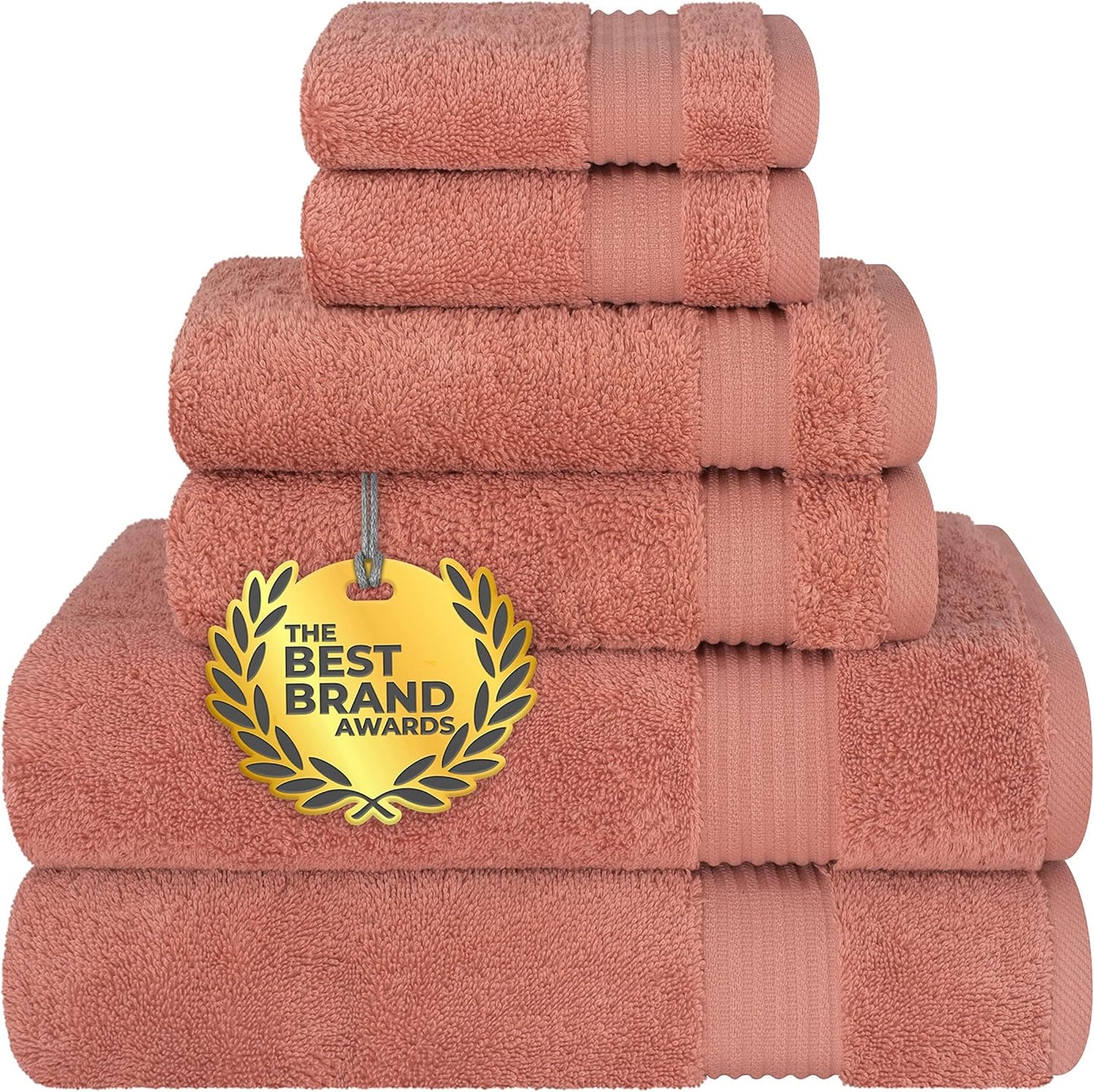 Cotton Paradise 6 Piece Towel Set for Luxurious Bathroom Use