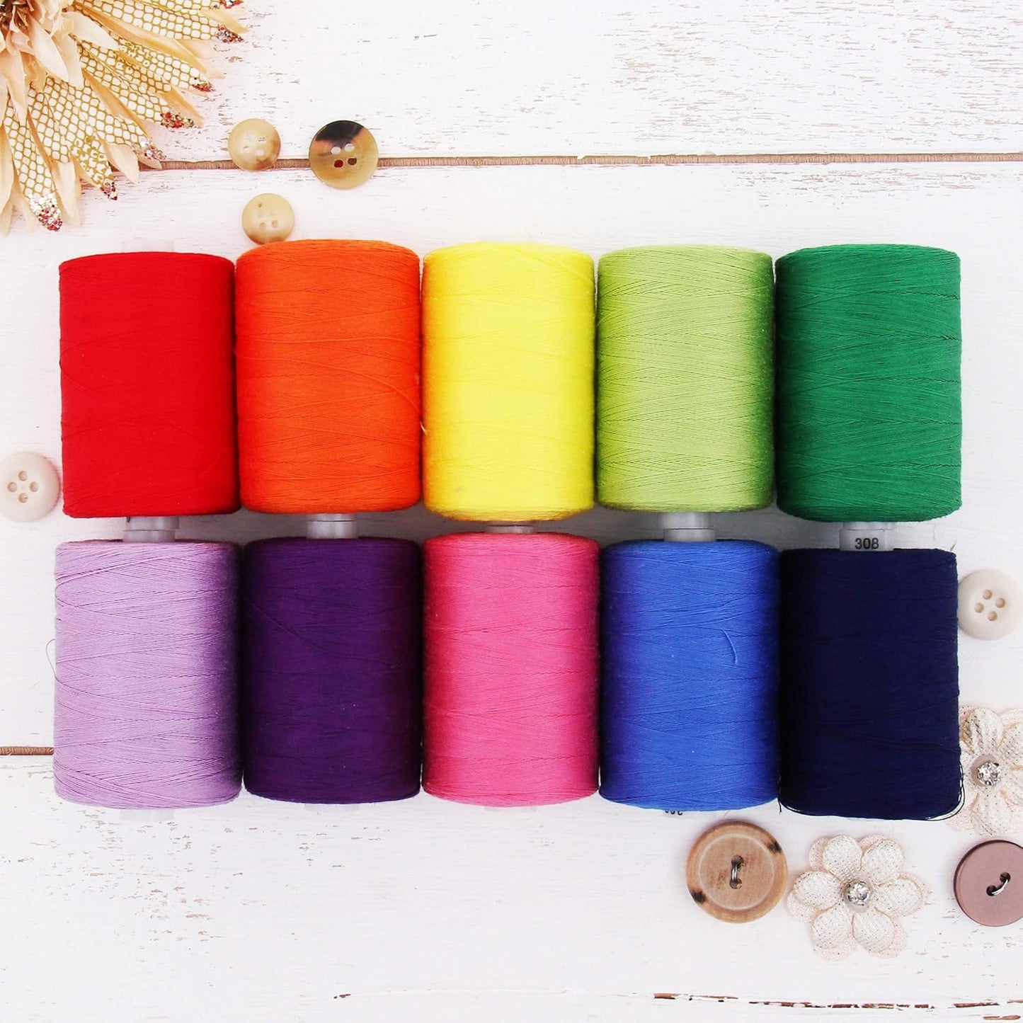 Threadart 100% Cotton Thread Set for Quilting & Sewing Needs