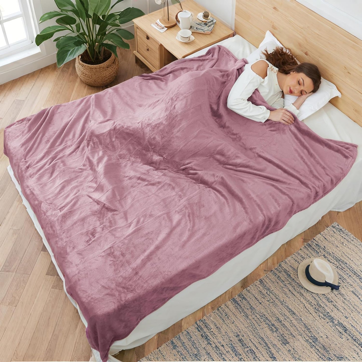 Electric Heated Blanket 72x84 Full Size with 4 Heating Levels