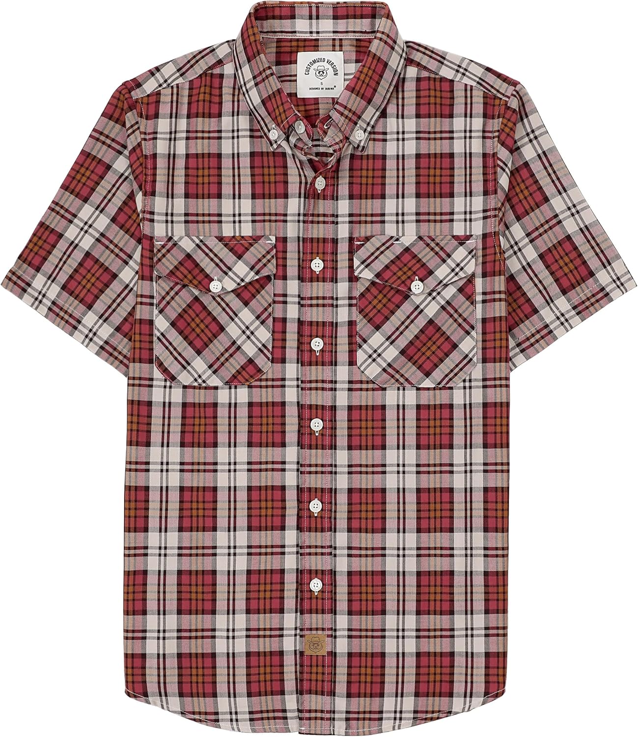 Dubinik Mens Short Sleeve Button Down Shirts for Casual Style