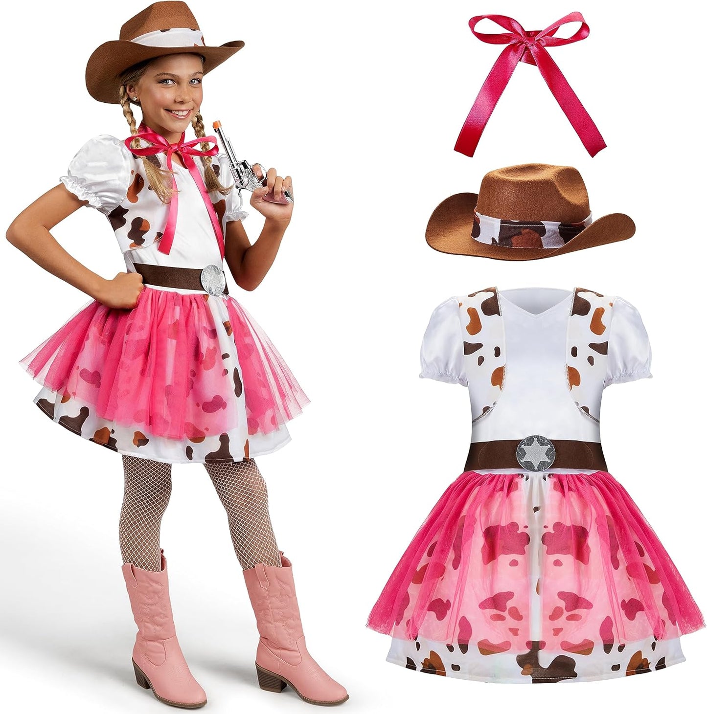 Spooktacular Creations Cowgirl Costume for Girls - Adorable Dress