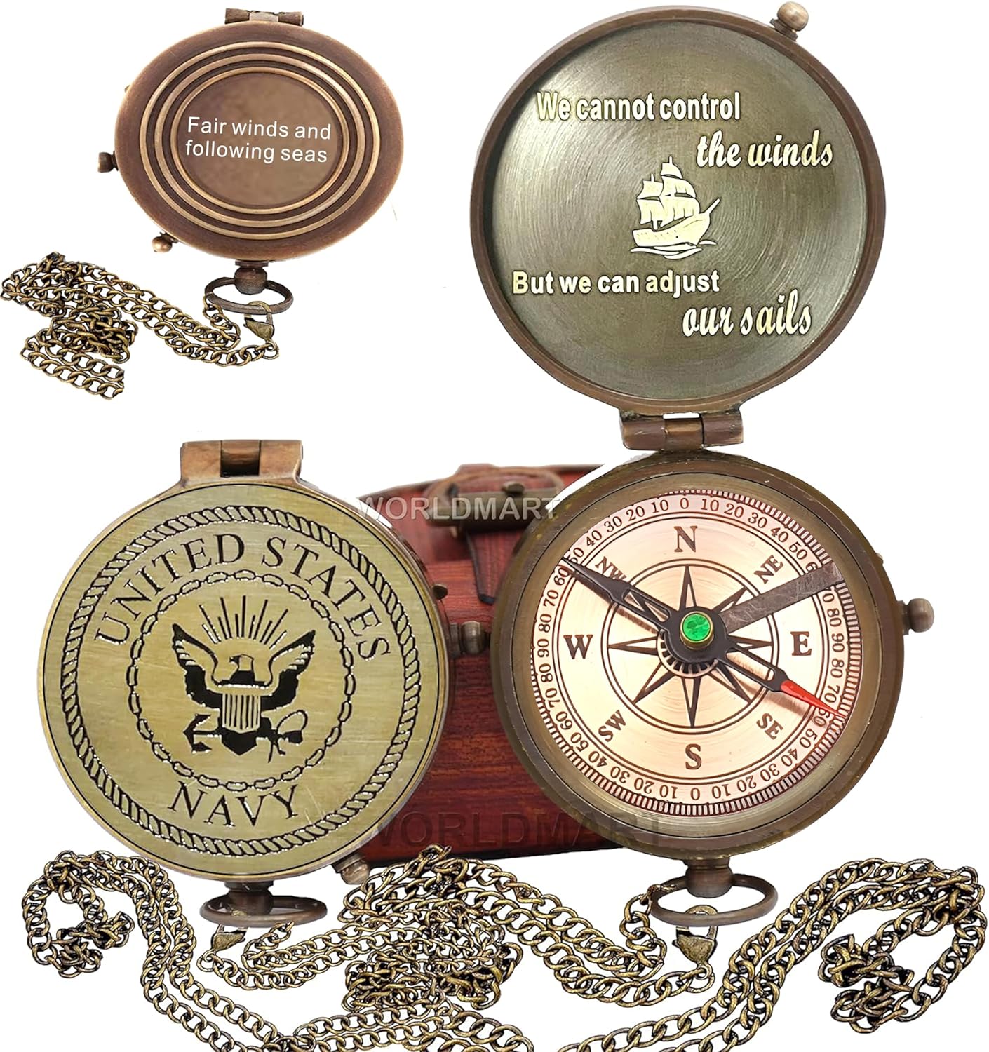 Compass Gift for Army Navy Marine Corps Baptism Easter Birthday