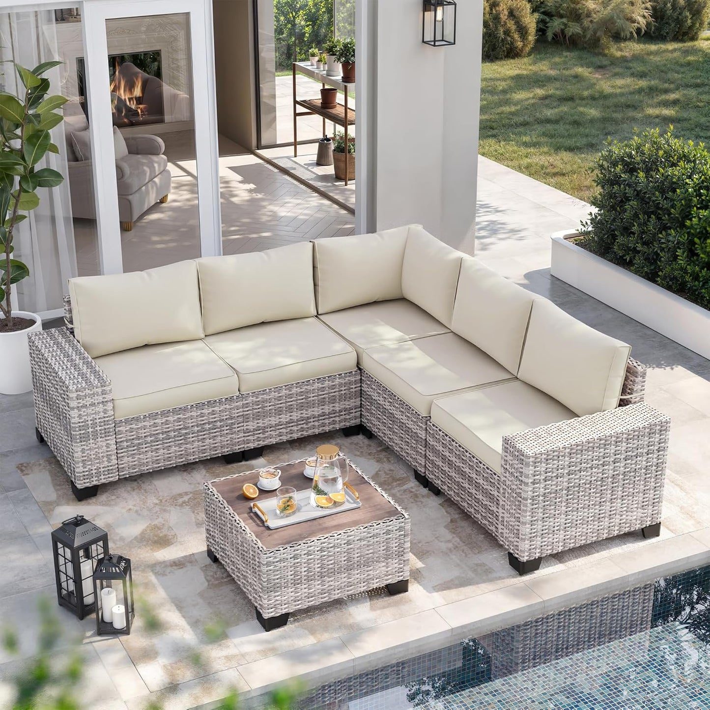 6-Piece Outdoor Patio Furniture Set for Stylish Relaxation
