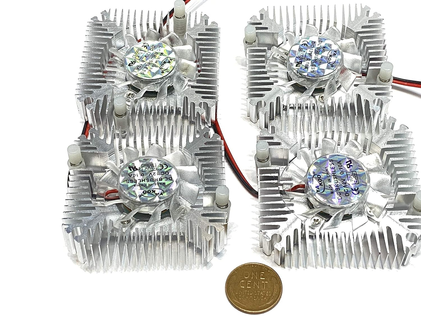 4 x 55mm 12v Fan Heatsink for PC Laptop CPU VGA Video Card Cooling