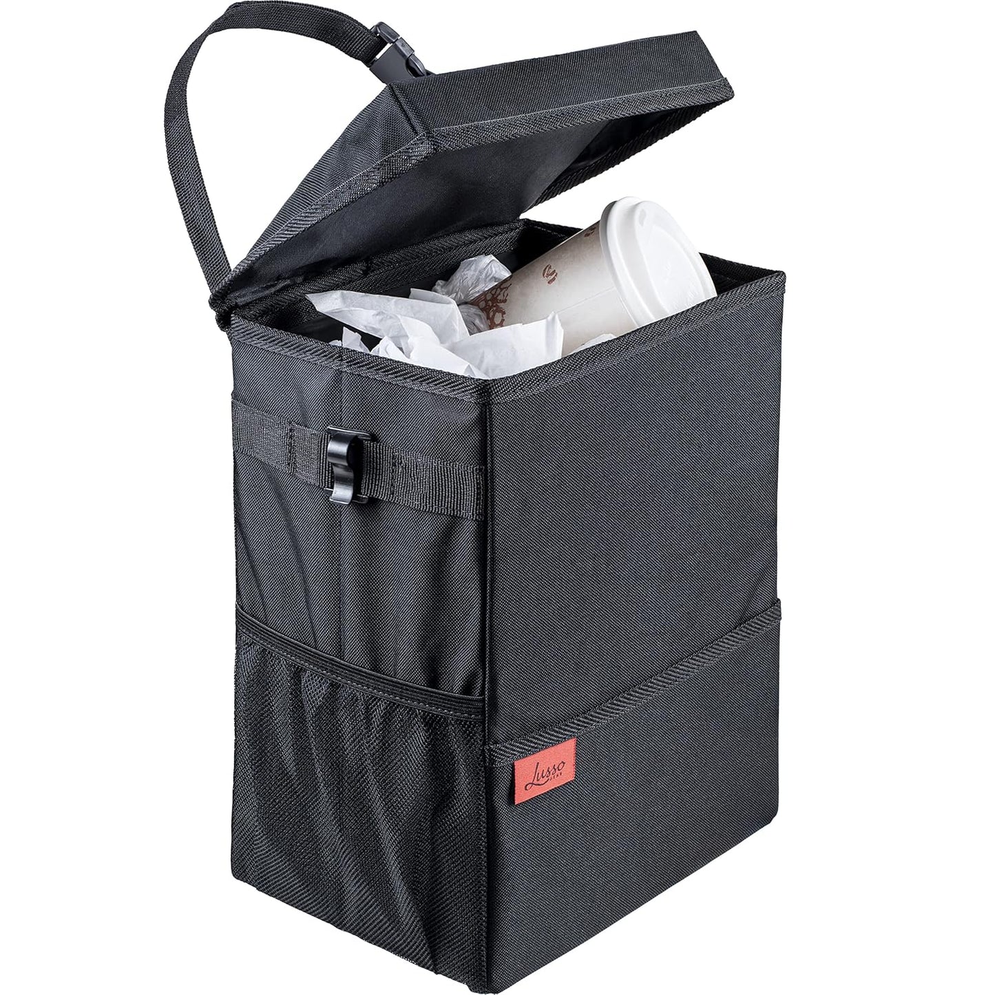 Lusso Gear Car Trash Can - 3.5 Gallon Capacity for Clean & Organized Rides!