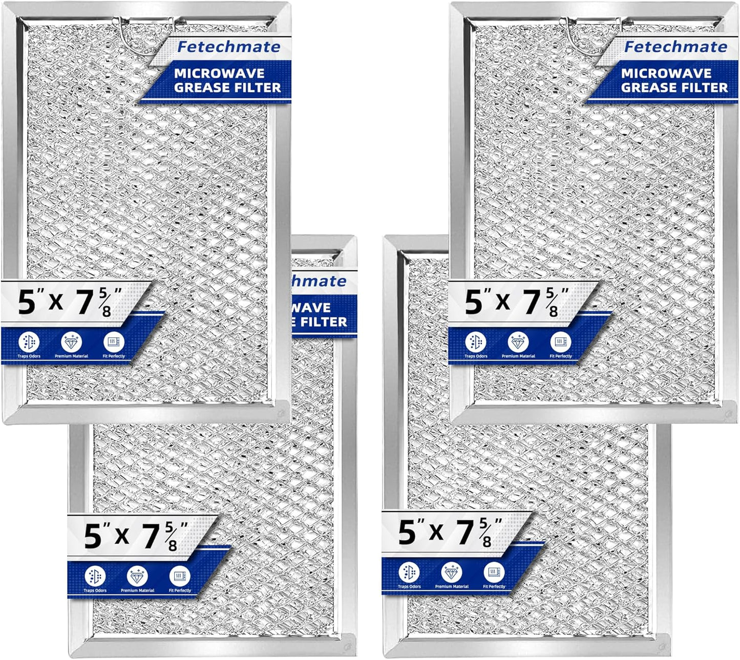 Fetechmate Microwave Grease Filters: G.E. Oven Compatible (4 PACK)