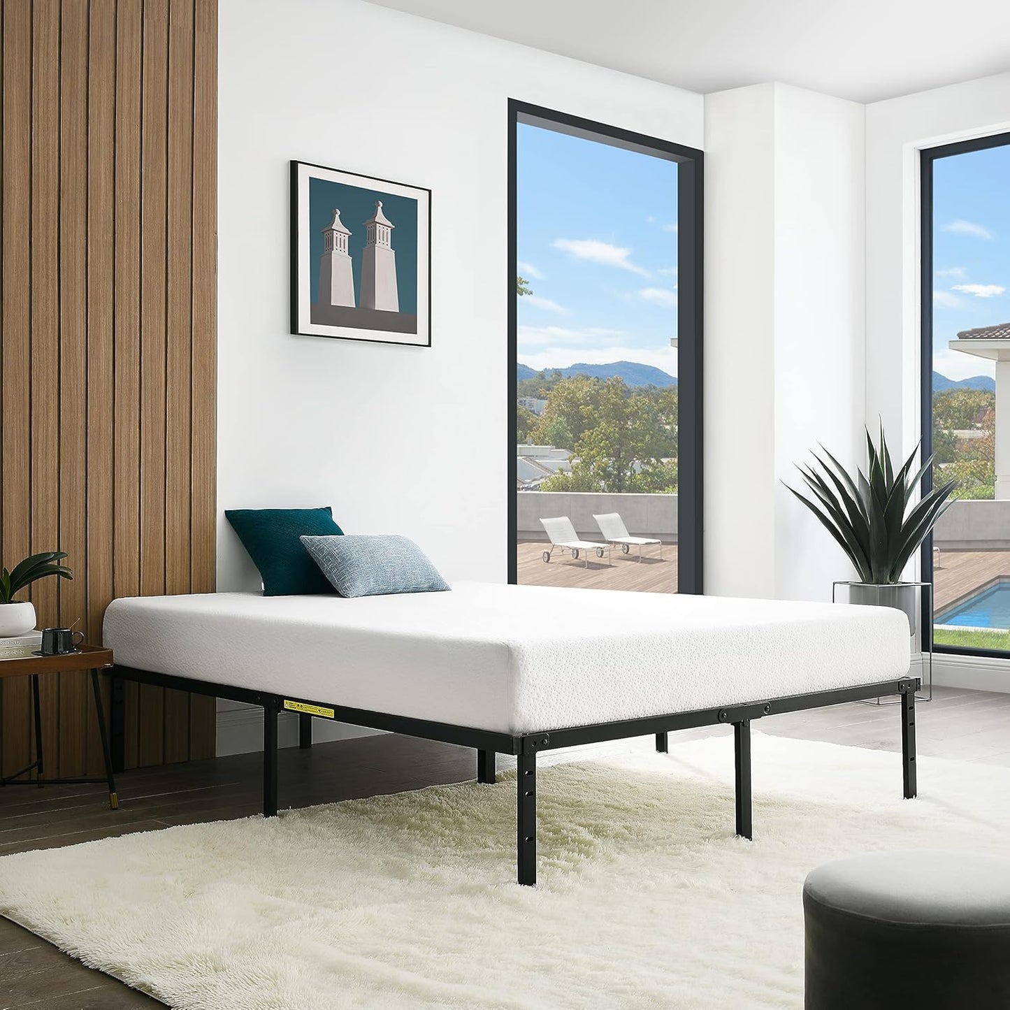 Sturdy Heavy-Duty Non-Slip Twin Bed Frame for Ultimate Support