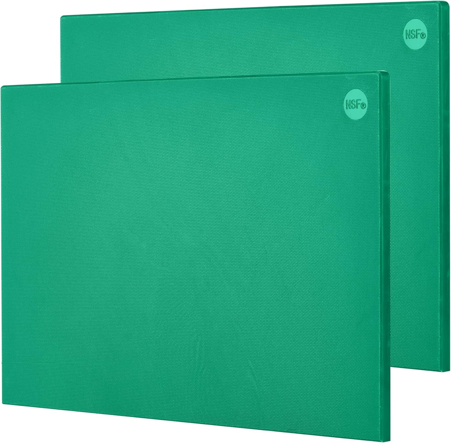 CURTA 2-Pack Green Cutting Boards for Kitchen - 24 in x 18 in