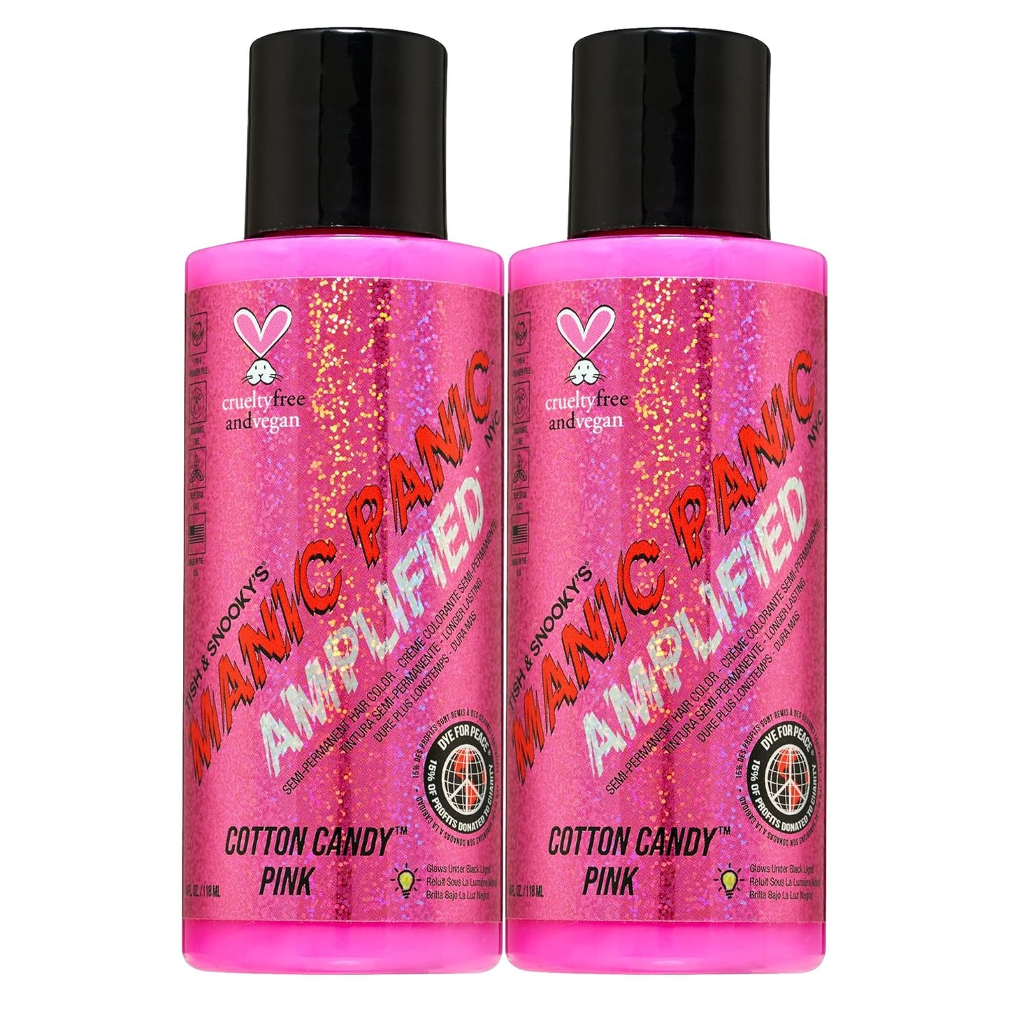 MANIC PANIC Cotton Candy Pink Hair Color - Bright Vegan Dye