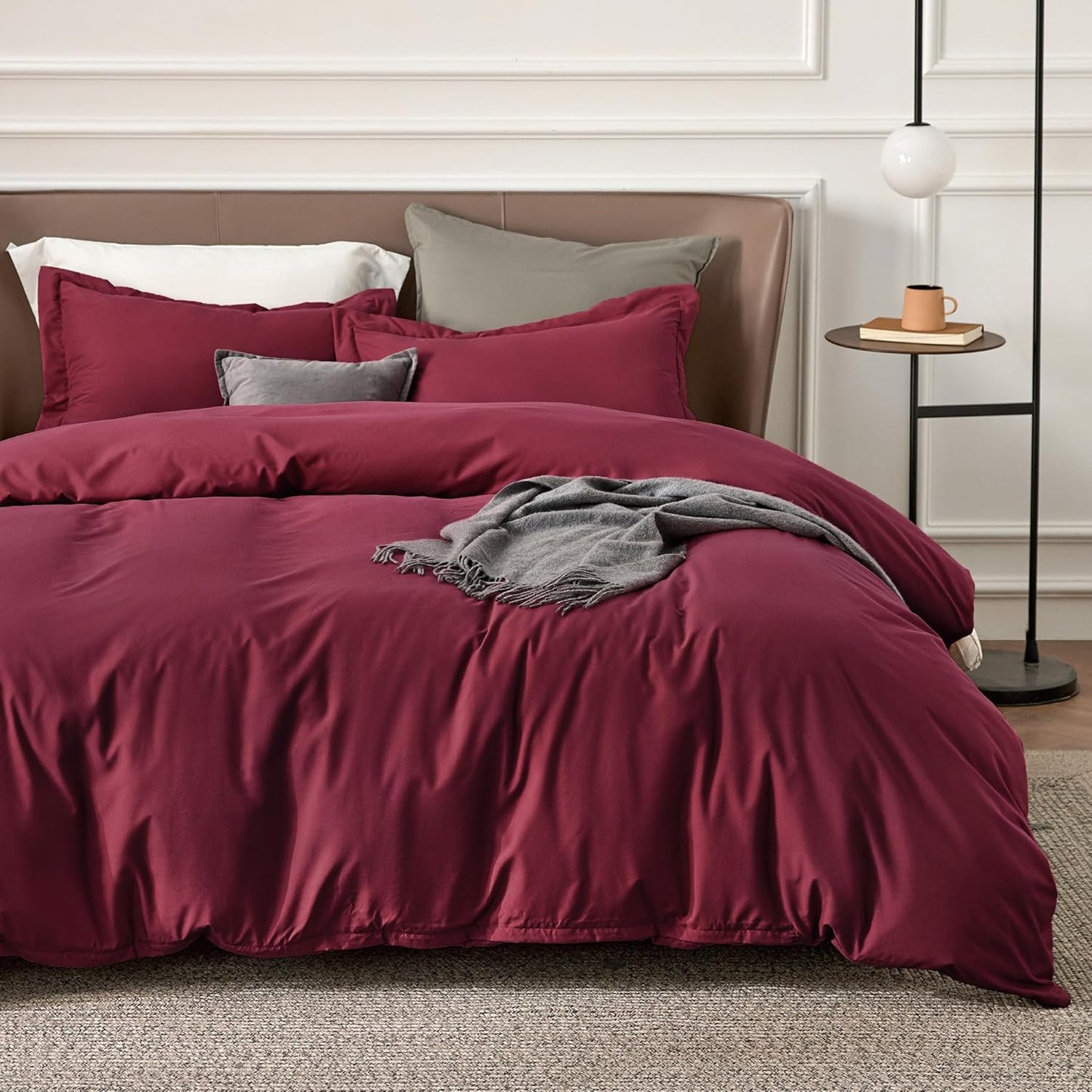 Bedsure Duvet Cover Queen Size - Soft Double Brushed Bedding Set