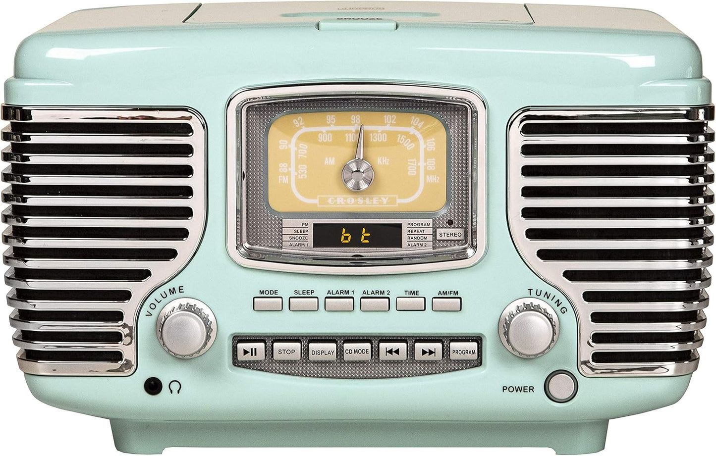 Crosley CR612B-AB Corsair Tabletop Bluetooth Radio with CD Player