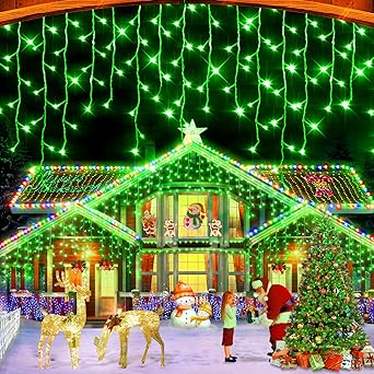 Christmas Lights Outdoor Decorations - 66FT 640 LEDs for Holiday