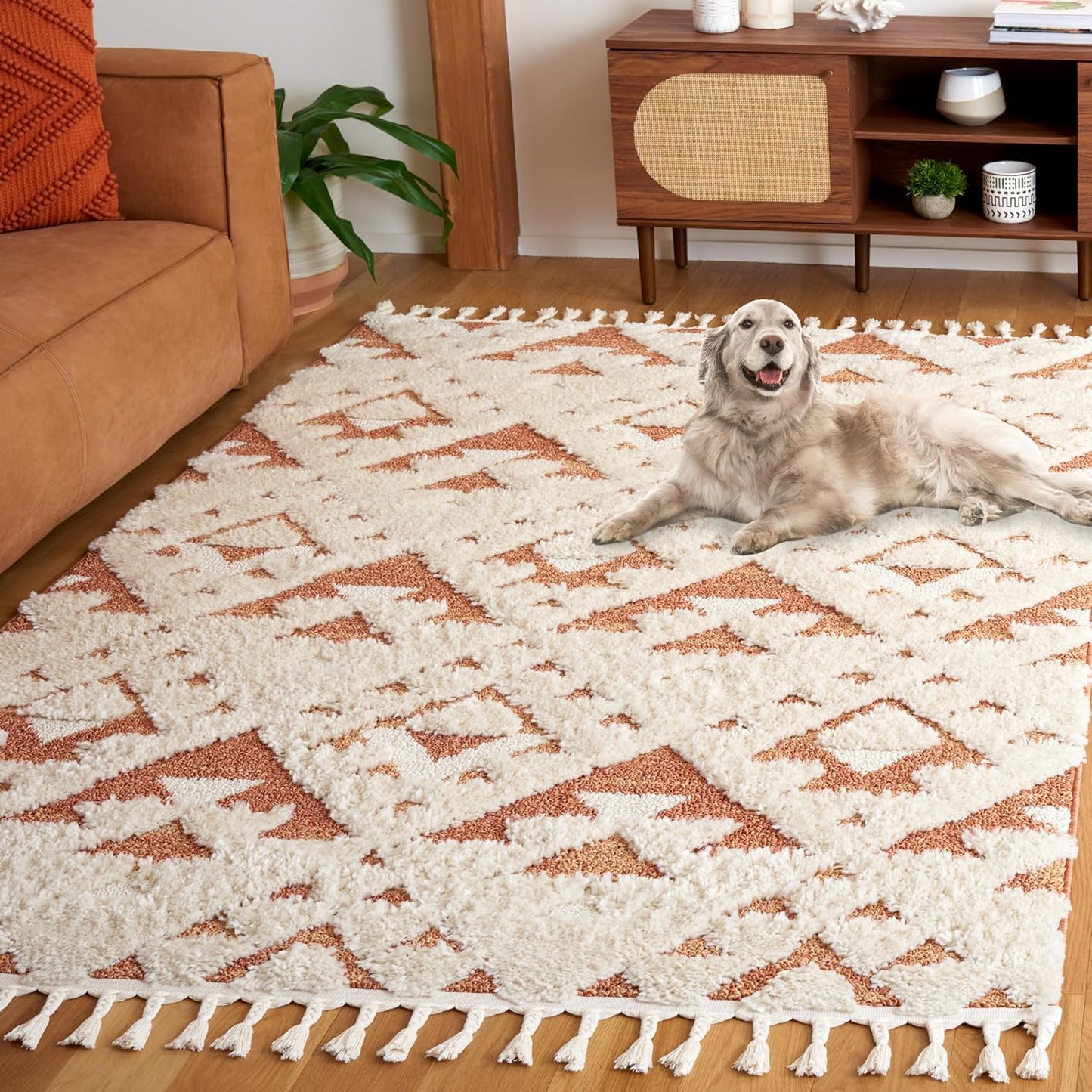 Safavieh Moroccan Tassel Shag Area Rug - 9ft x 12ft for Comfort