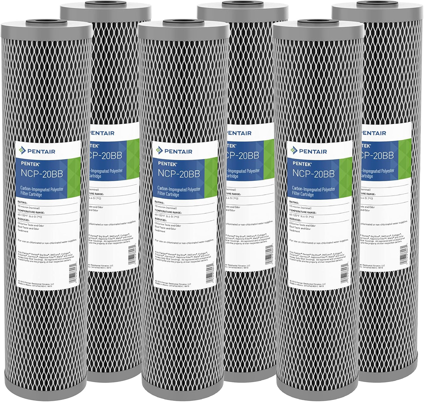 Pentair Pentek NCP-20BB Big Blue Carbon Water Filter Cartridge