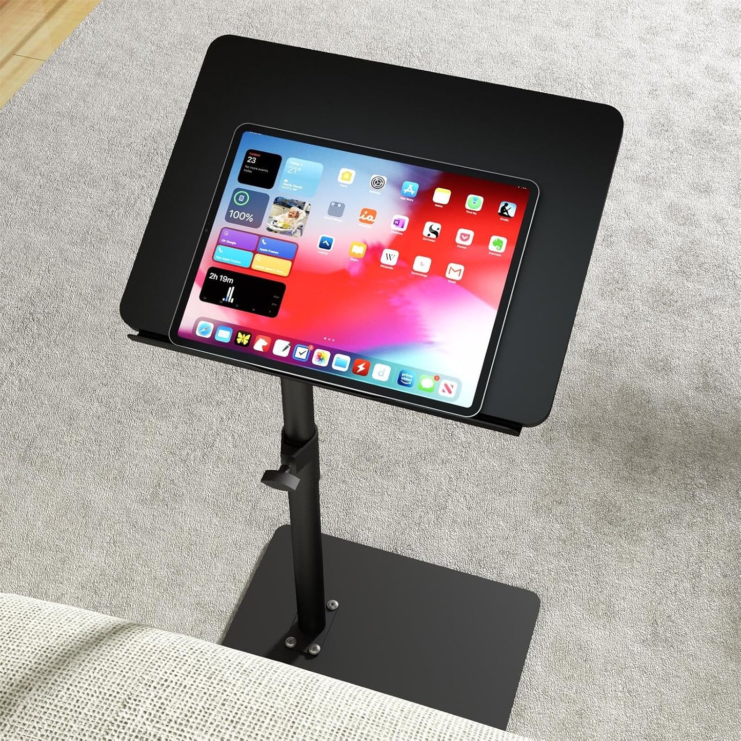 Sofa Armrest Tray Table for Couch - Adjustable Snack Side Table
