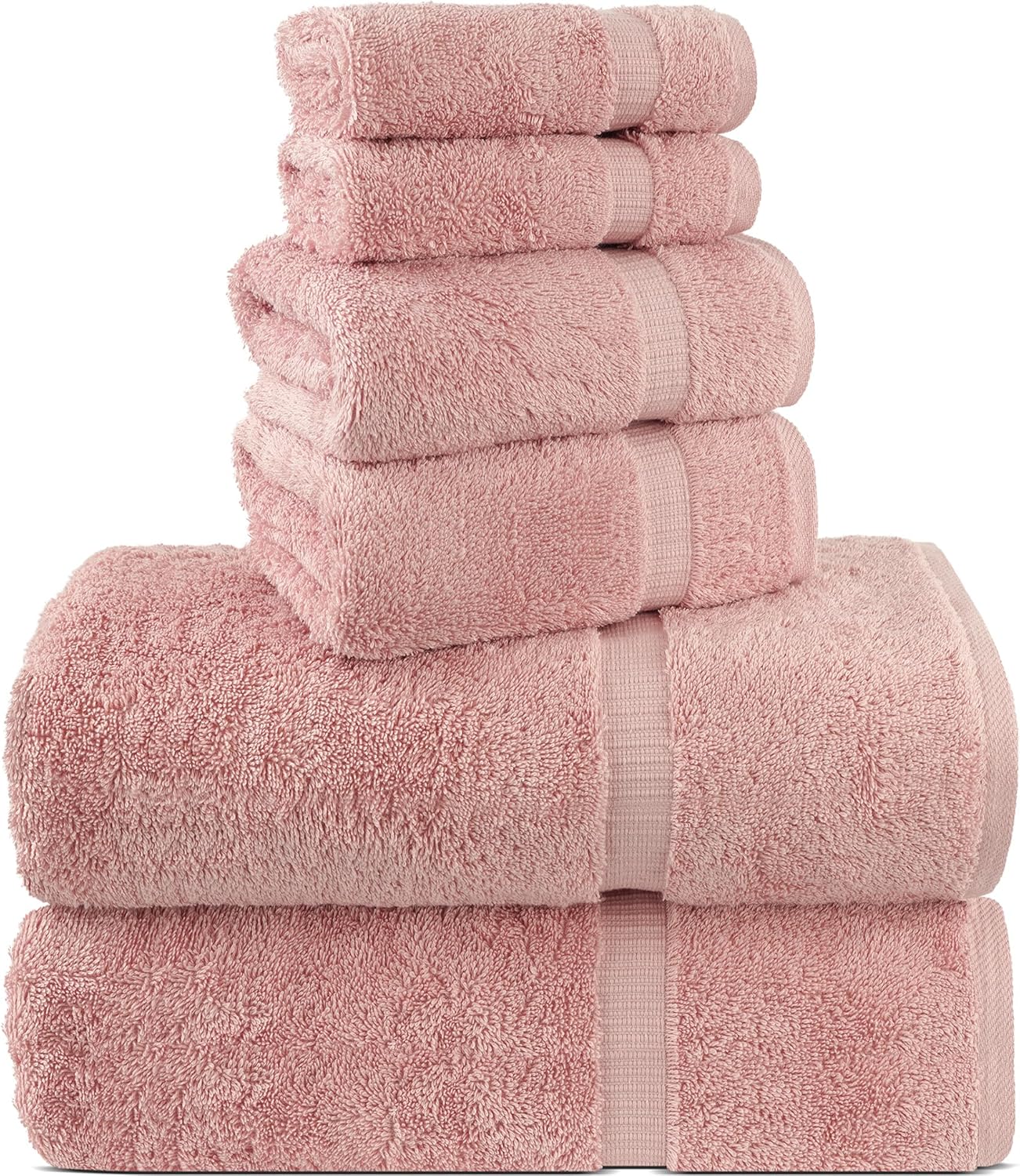 Chakir Turkish Linens Premium Cotton Towel Set for Bathroom
