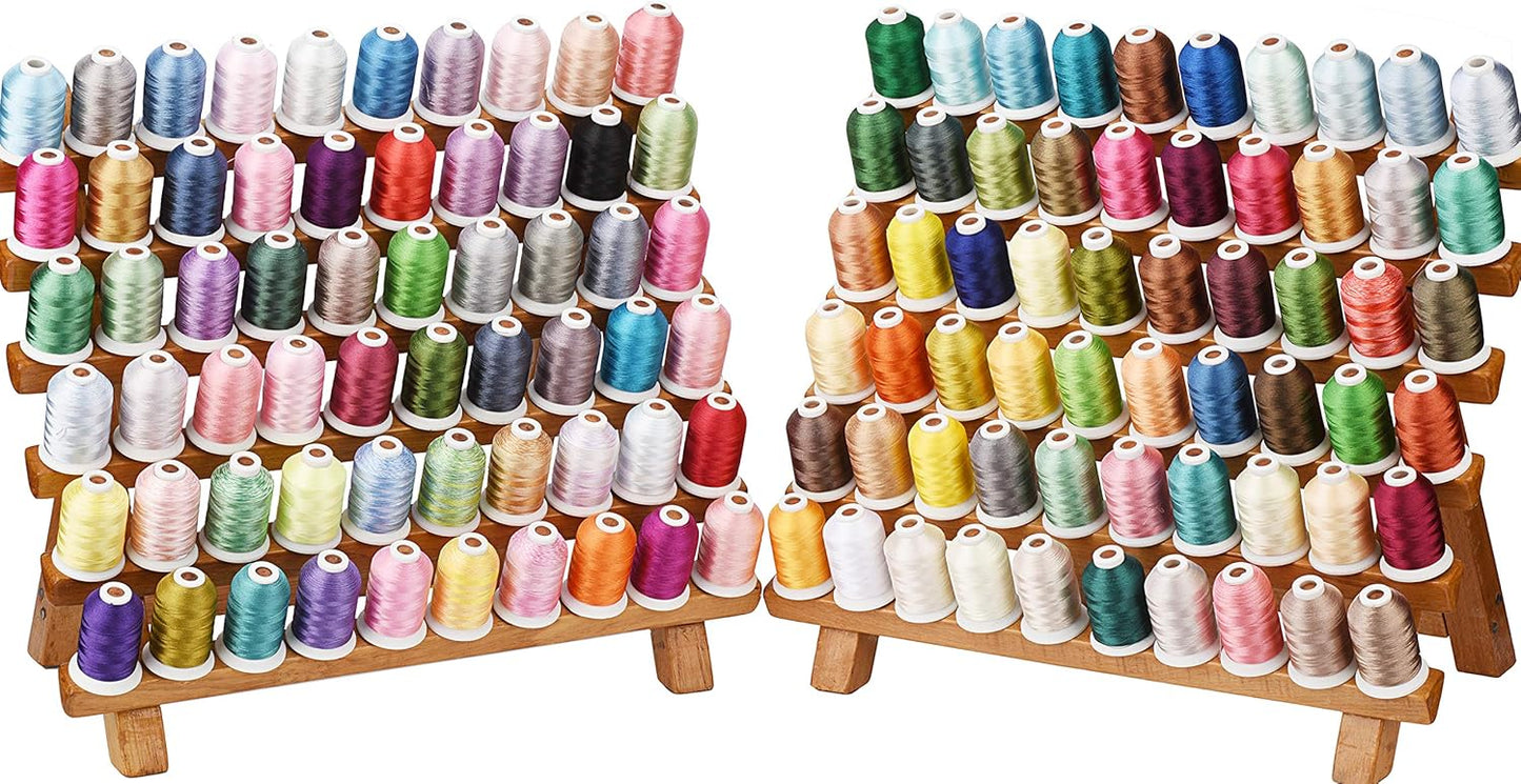120 Colors Machine Embroidery Thread Kit by Simthread