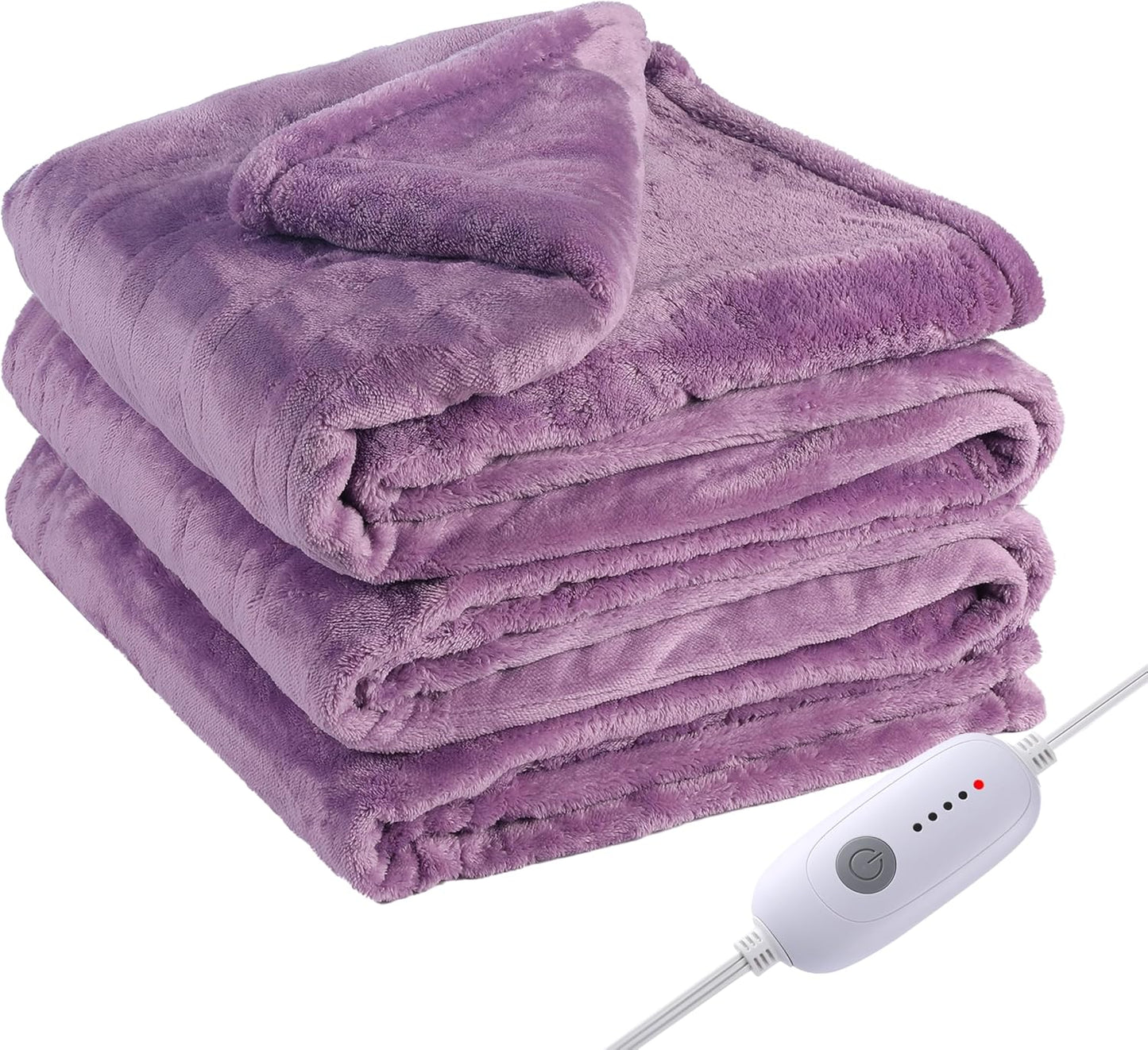 Electric Heated Blanket Full Size with 5 Heating Levels & Auto Off