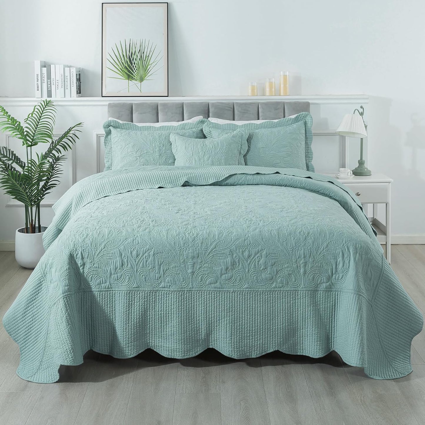California King Quilts - Rustic 4-Piece Bedspread Set for All Seasons