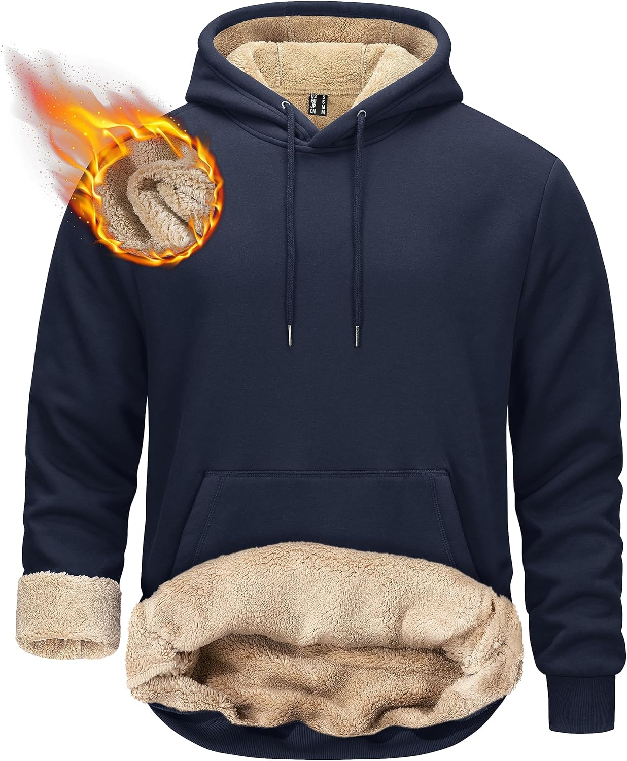 TACVASEN Men's Pullover Hoodie for Winter Warmth and Comfort