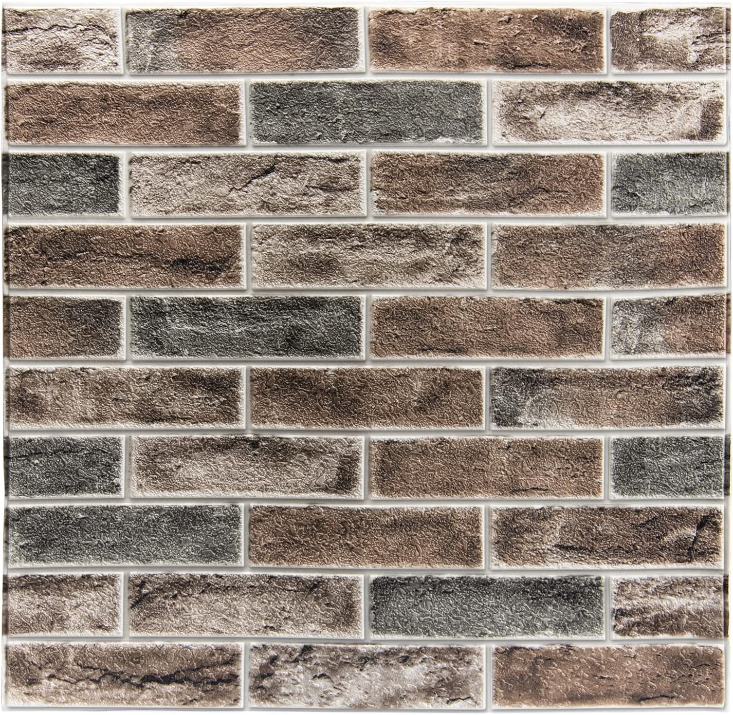 Art3d Faux Brick 3D Wall Panels Peel and Stick for Home Decor