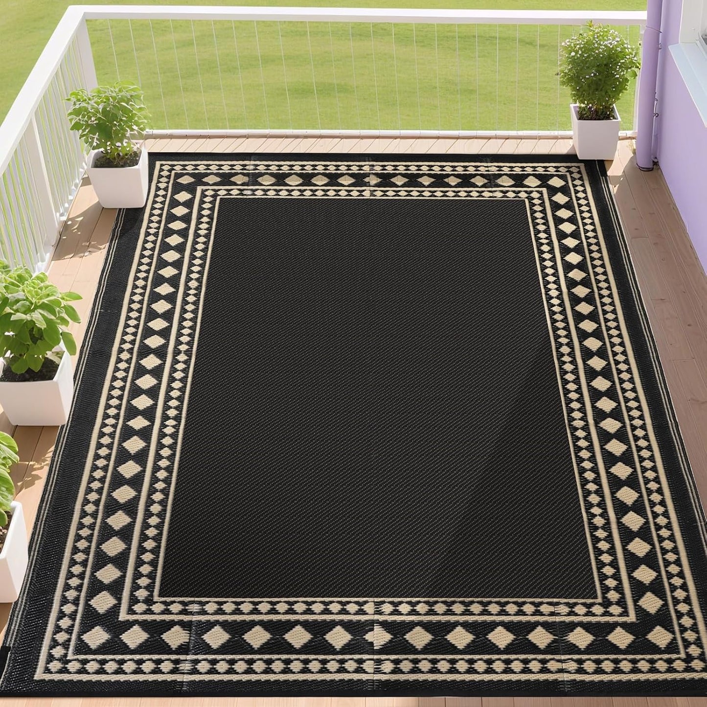 Outdoor Rugs 8x10 Waterproof for Patios and Decks Clearance