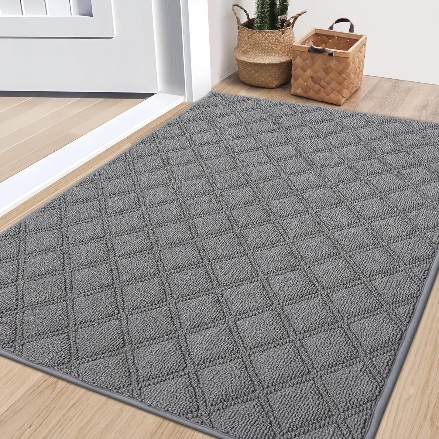 BEQHAUSE Dirt Trapper Door Mat - Non-Slip Washable Doormat