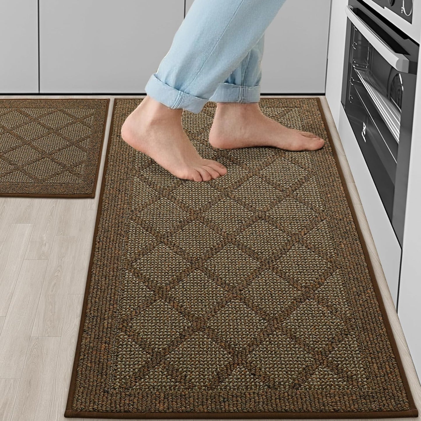 COSY HOMEER Kitchen Mats - Non Slip Washable Runner Rugs