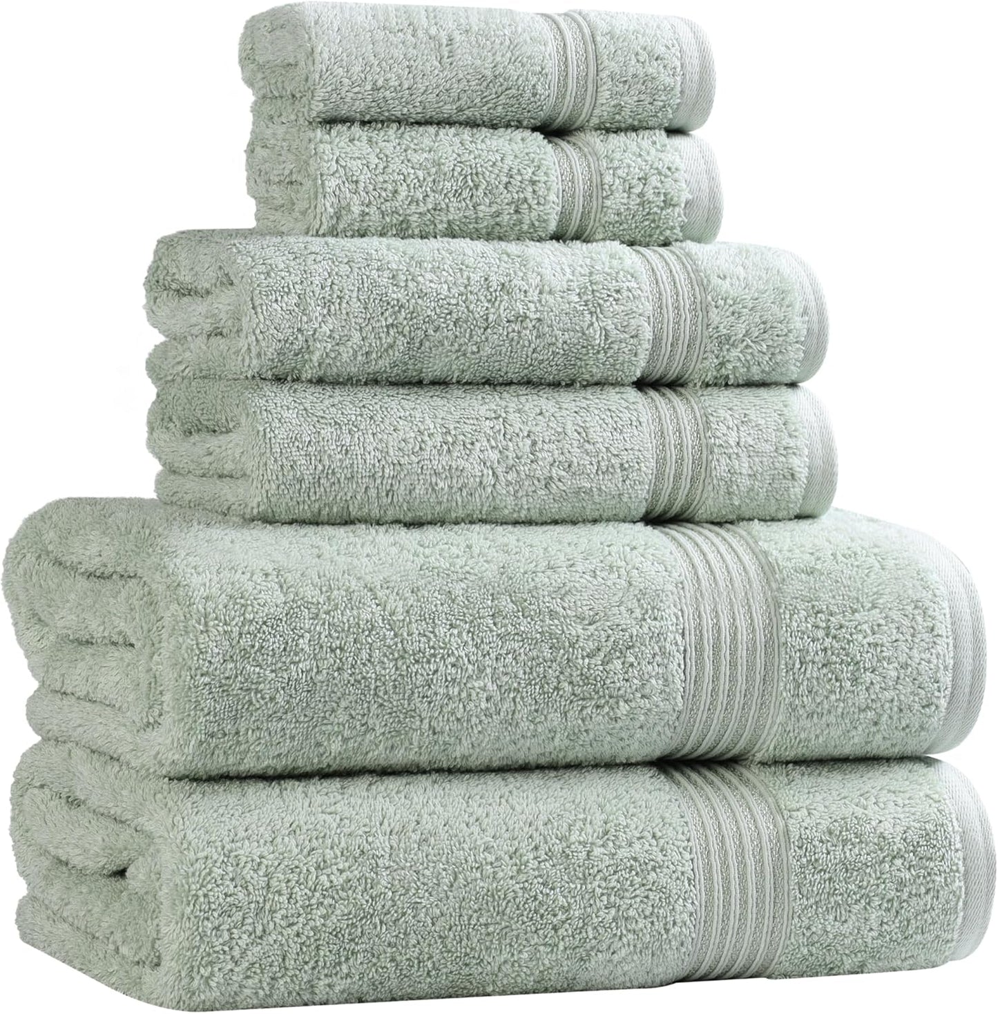 Superior Egyptian Cotton 6-Piece Towel Set for Luxurious Comfort