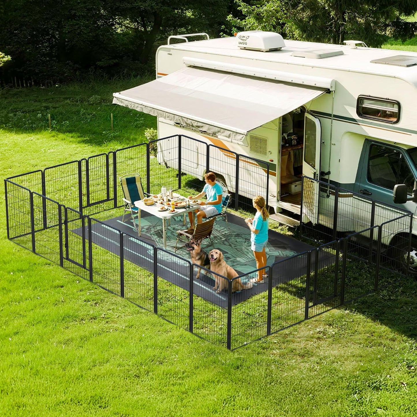 FXW Instant Unleashed Dog Playpen for Outdoor RV Trips