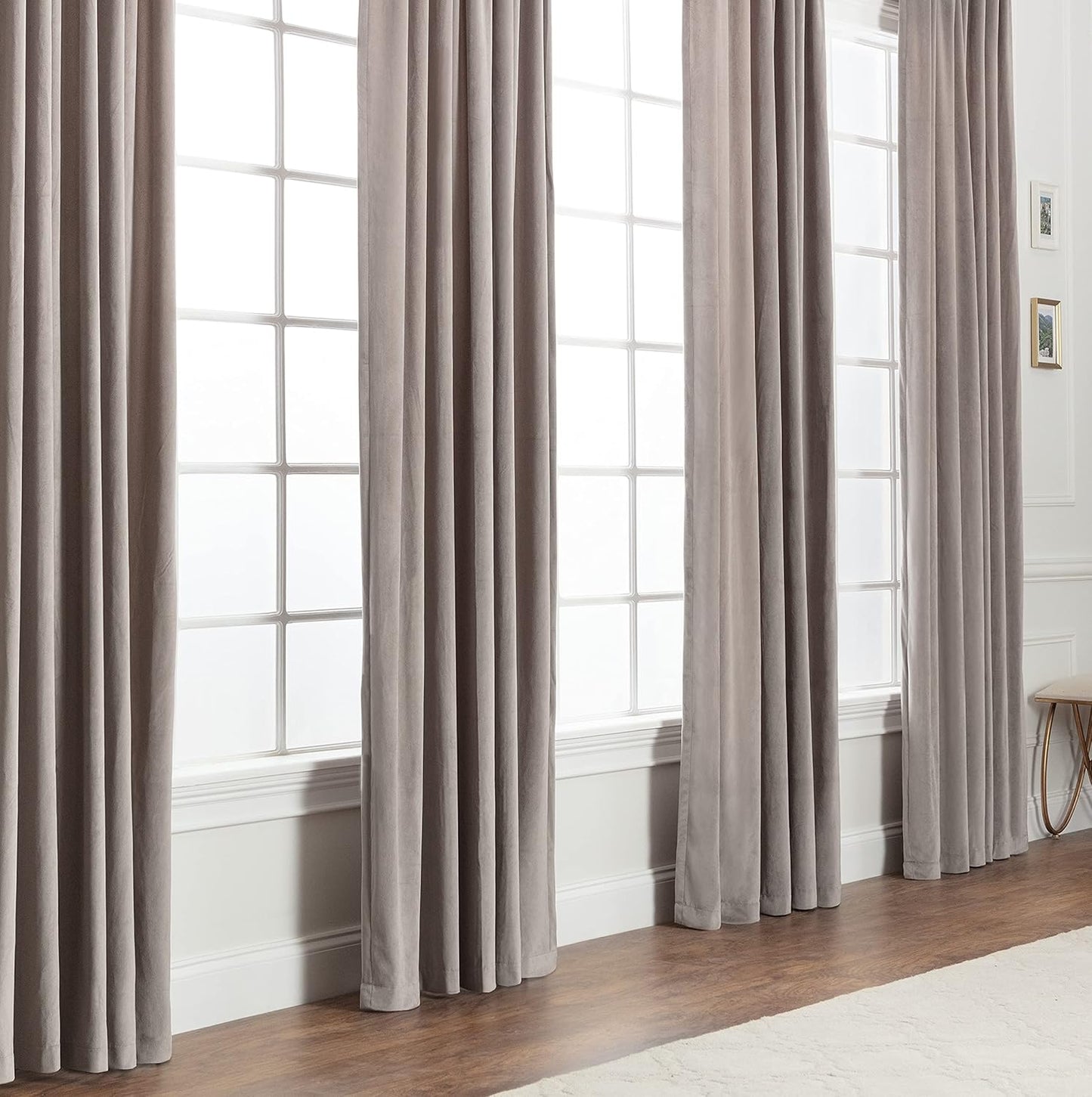 Chanasya Velvet Curtains - Elegant Living Room Drapes