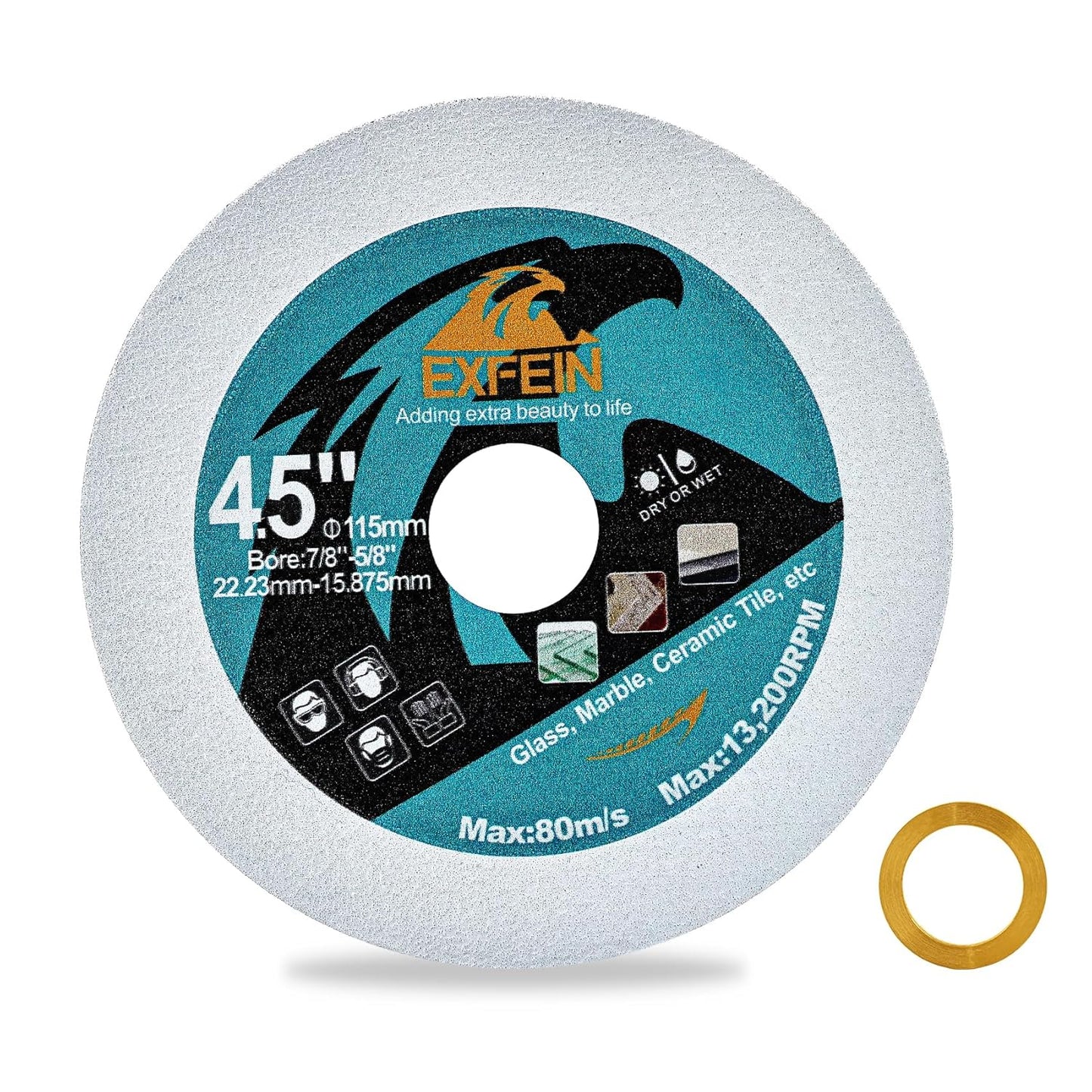 EXFEIN 115mm Ultra-Thin Glass Diamond Blade - Precision Cuts