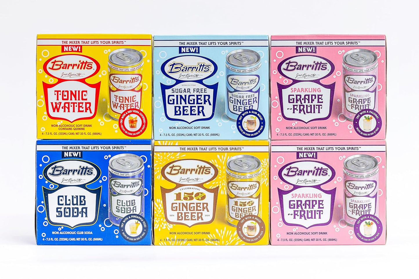 Barritt's Double Grapefruit Mixer - 24 Pack Mini Cans
