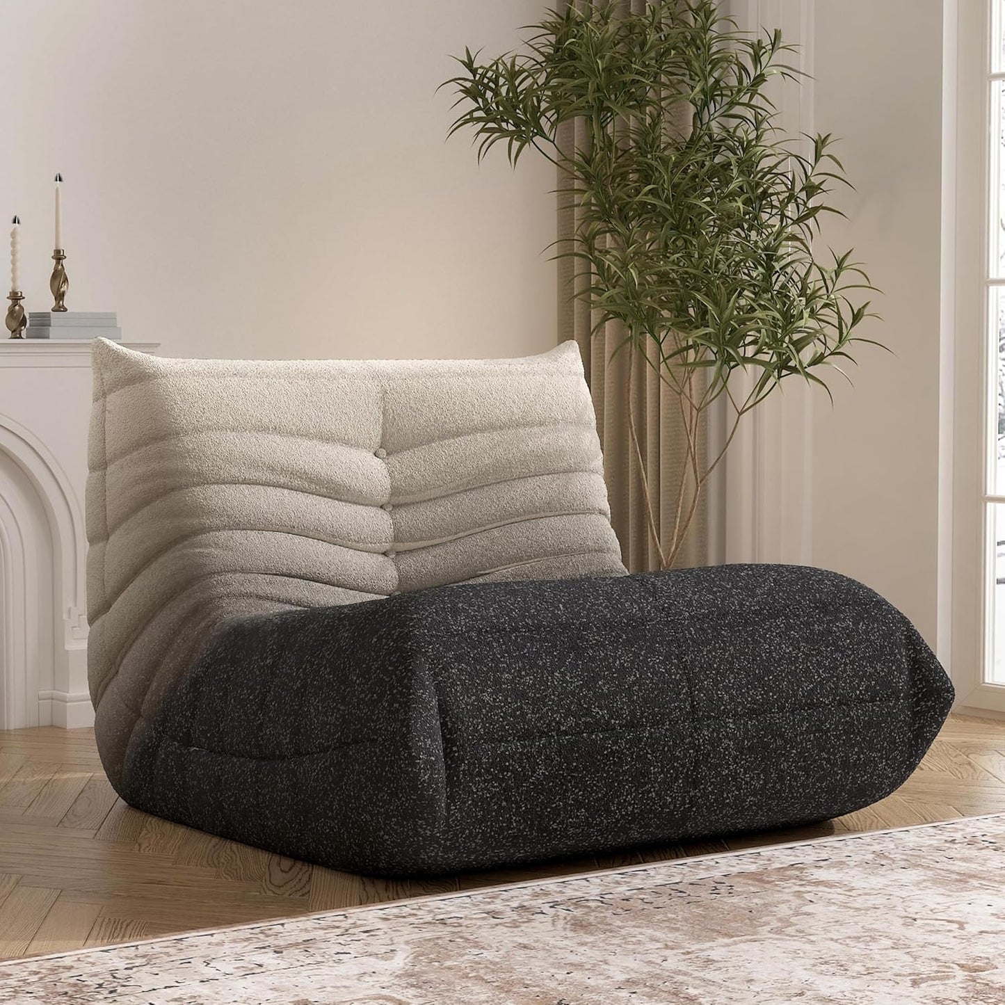 Bean Bag Chair for Adults with High Density Foam Comfort