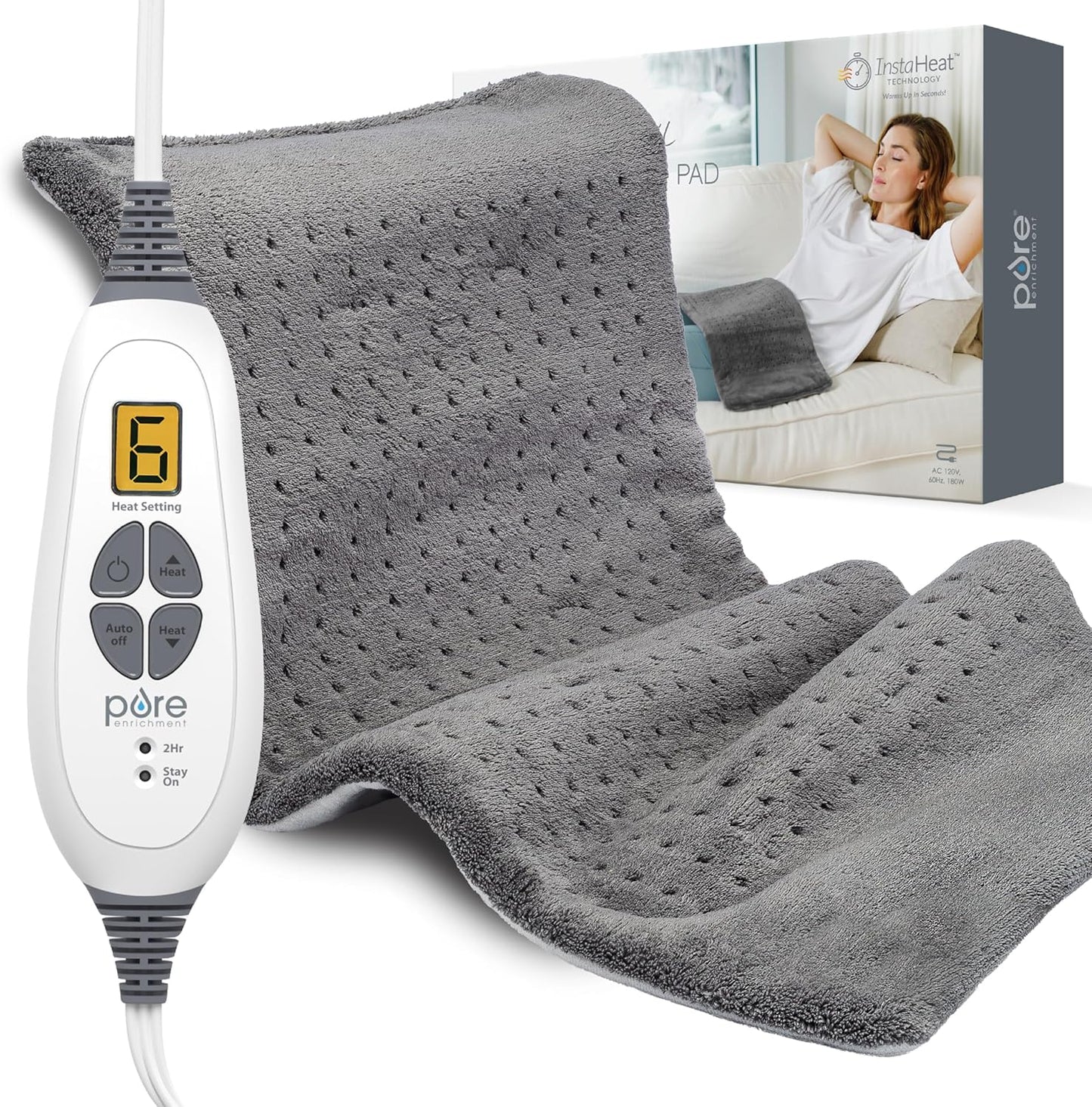PureRelief XL Heating Pad - Fast Pain Relief