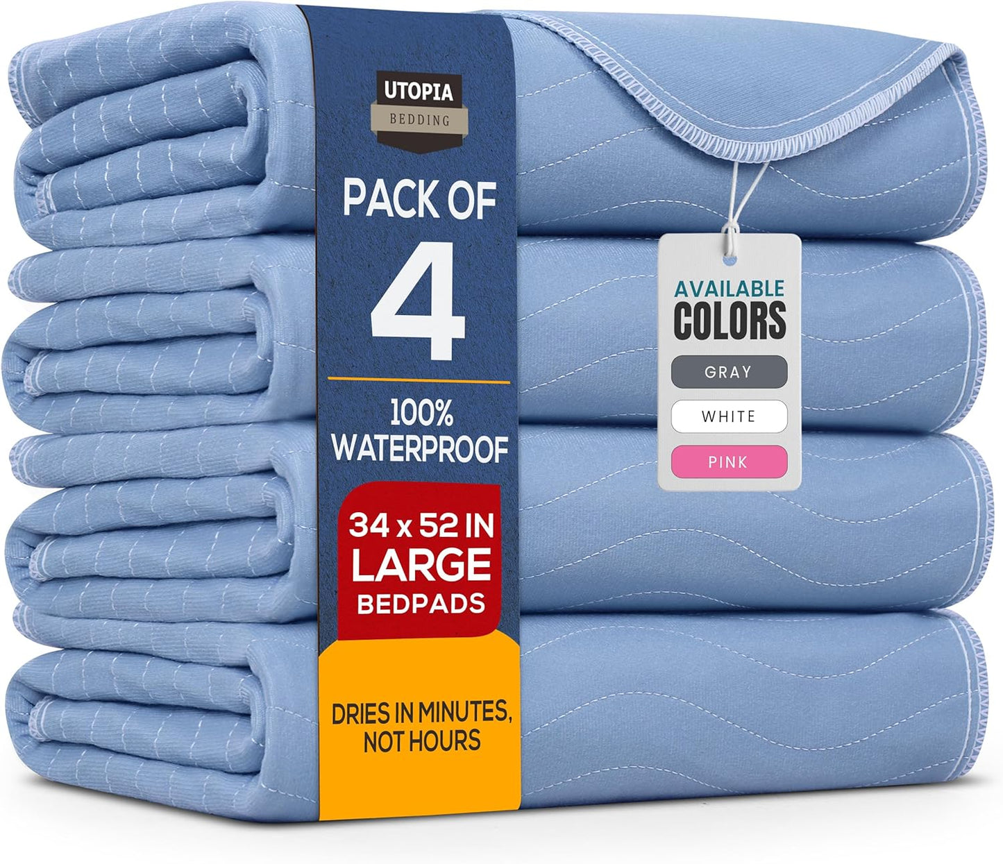 Utopia Bedding Washable Underpads for Incontinence Protection