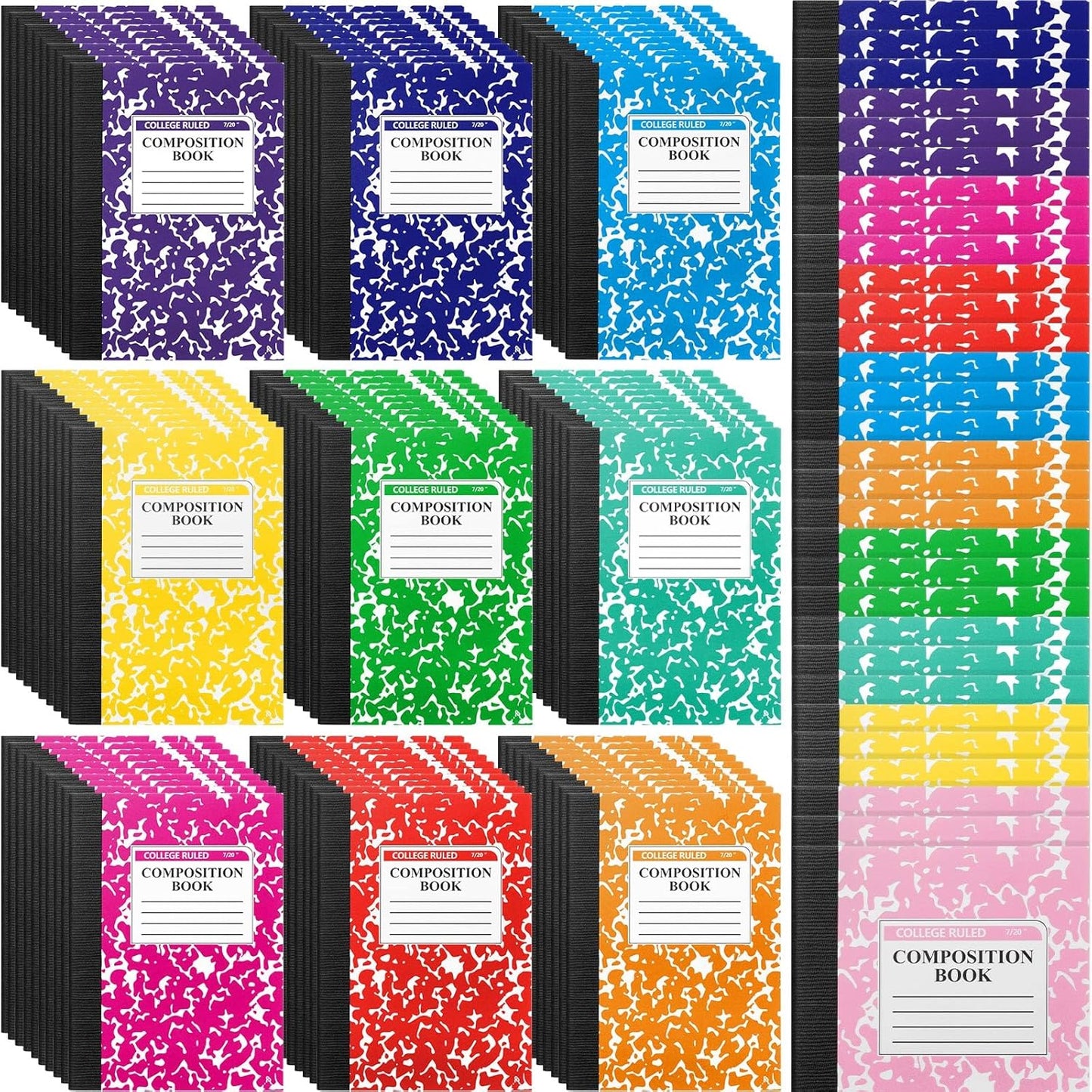 Bulk Mini Composition Notebooks - 100 Pages, Cute & Colorful!