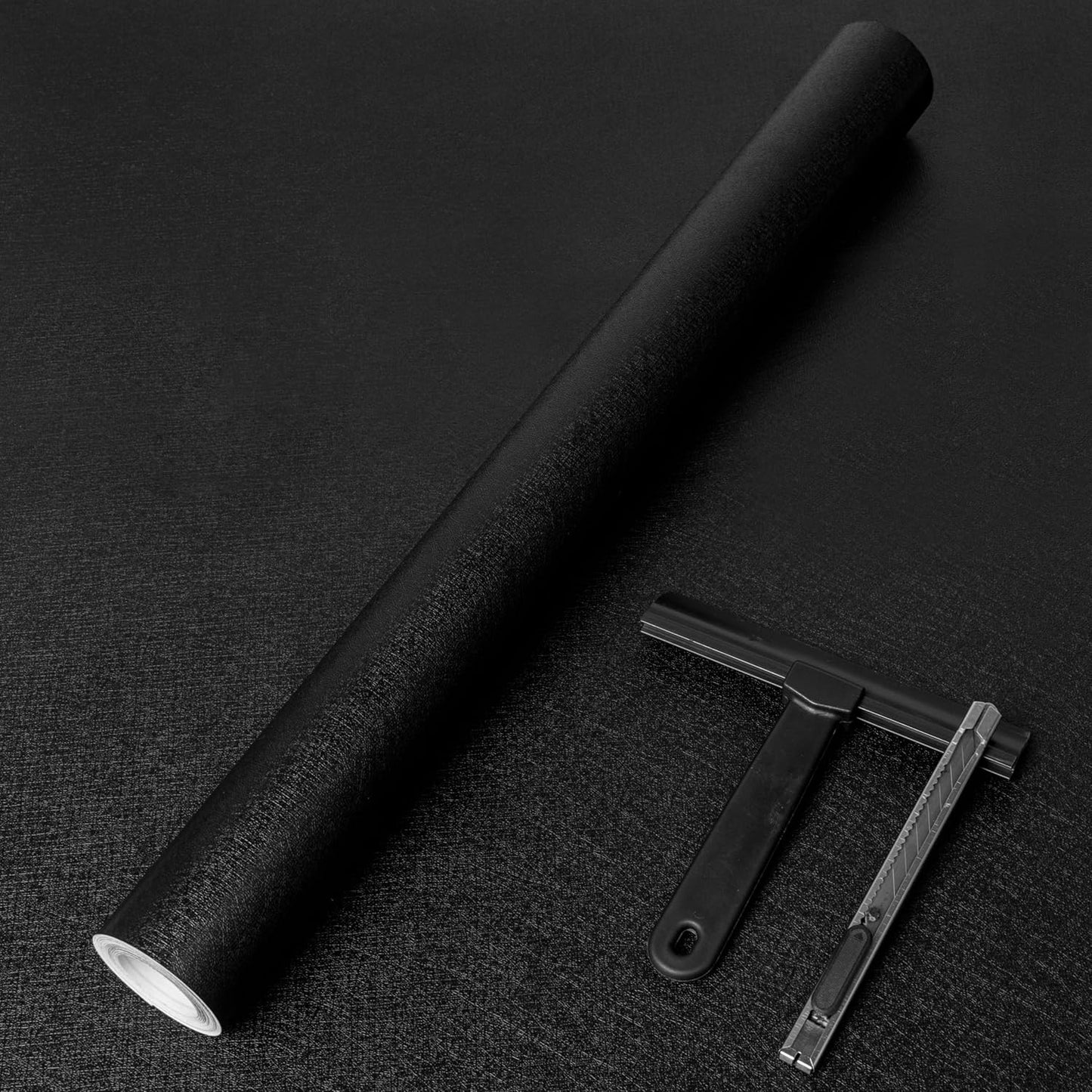 PracticalWs Black Wallpaper Peel and Stick for Easy Home Makeover