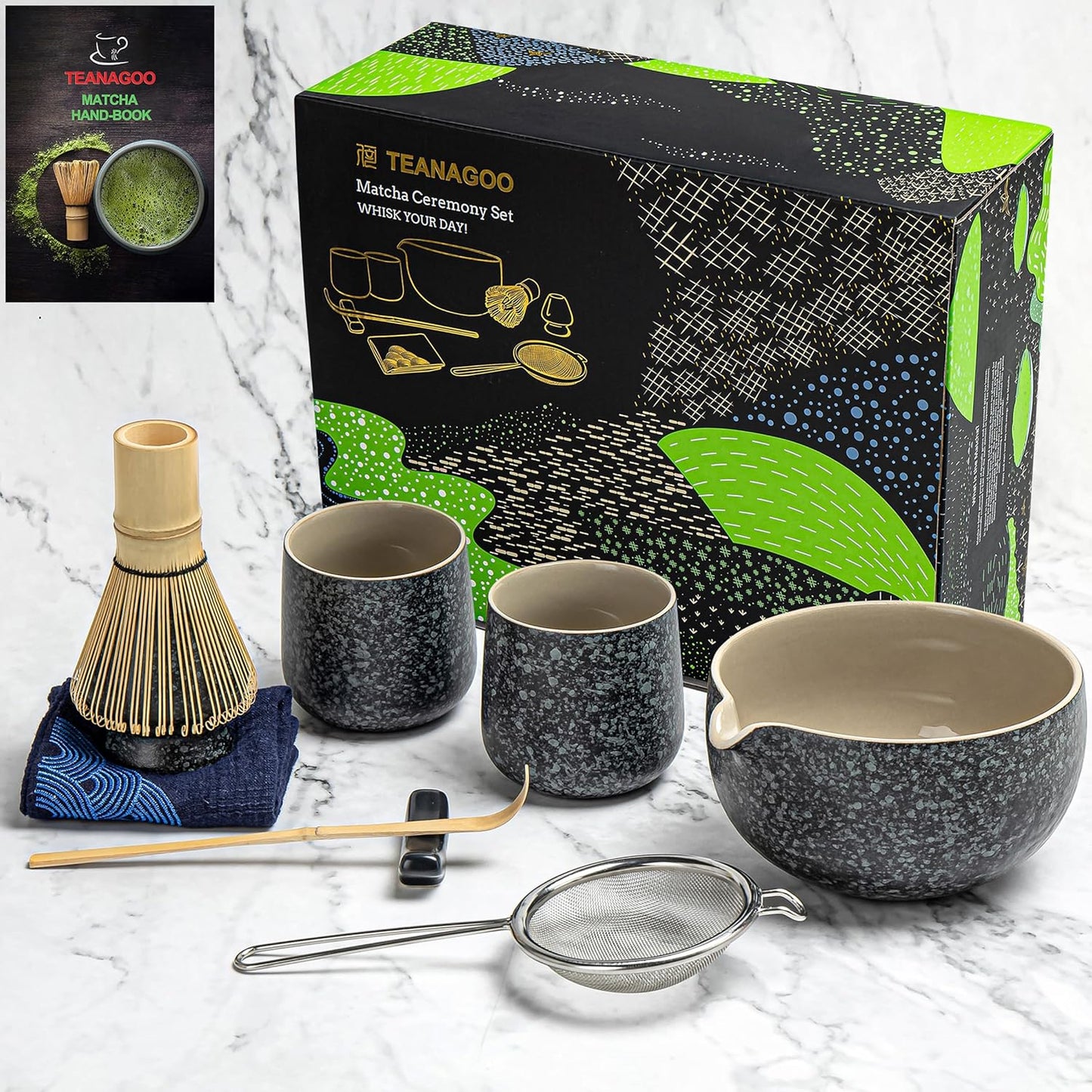 9 Pcs Matcha Whisk Set for Ceremony and Breakfast Drinks