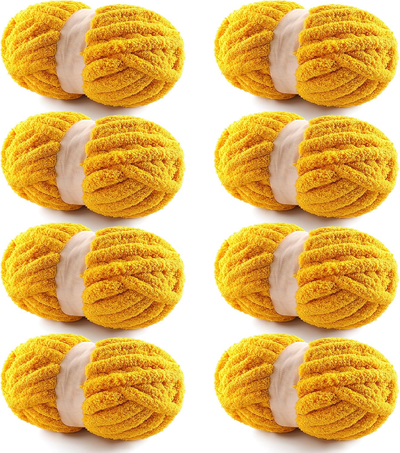 8 Pack Chunky Yarn for Hand Knitting - Jumbo Fluffy Yarn