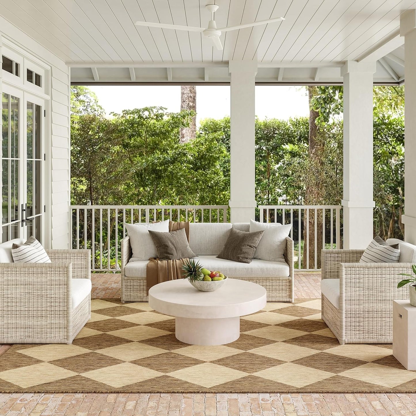 nuLOOM 8ft x 10ft Outdoor Performance Area Rug for Any Space