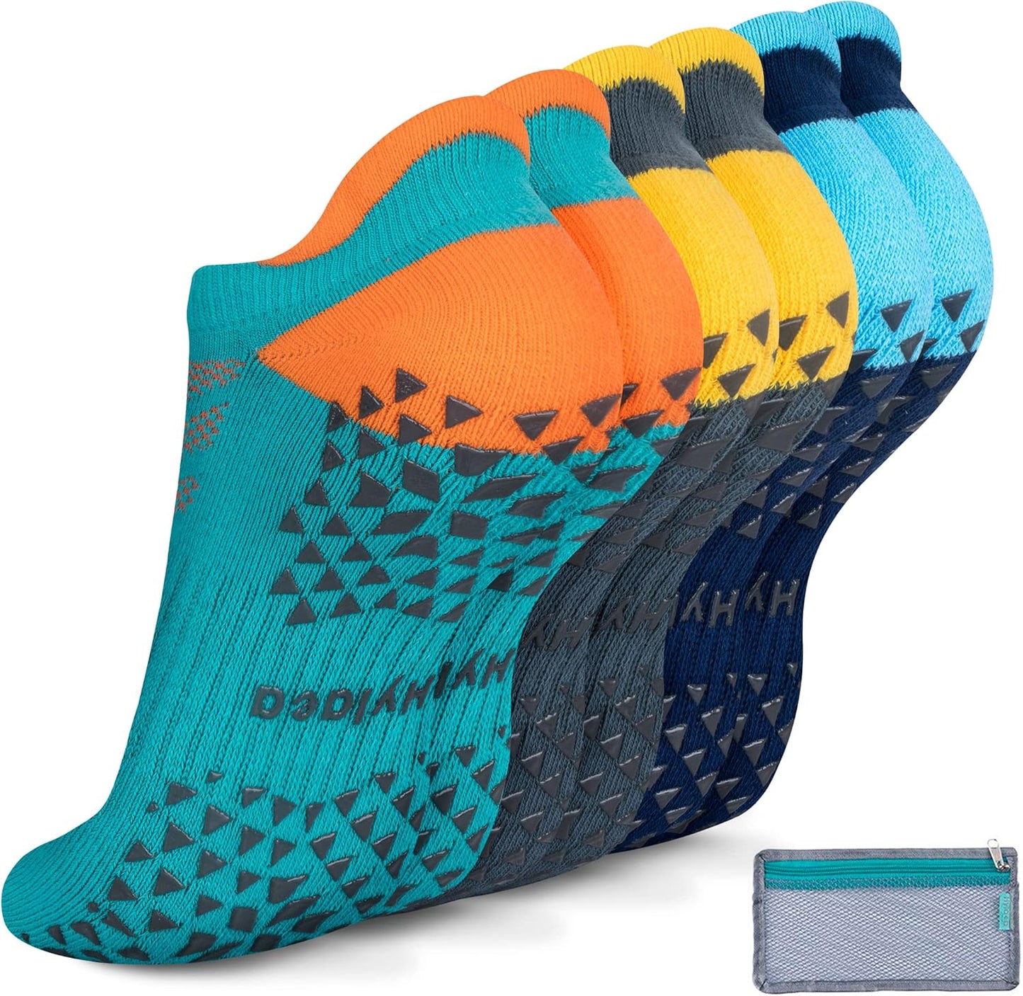 Hylaea Non Slip Yoga Socks | Gripped Ankle Support