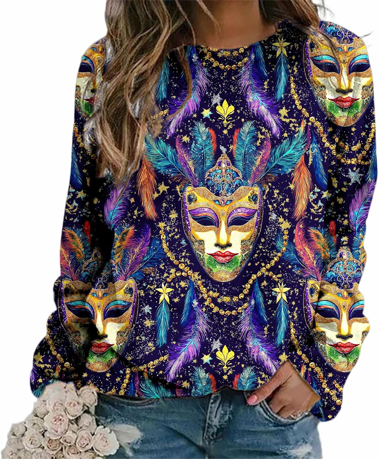 MARSVOVO Tie Dye Plus Size Sweatshirt